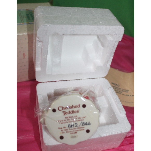 Cherished Teddies Nickolas You're At The Top Of My List Figurine In Box 141100 - Picture 8 of 12